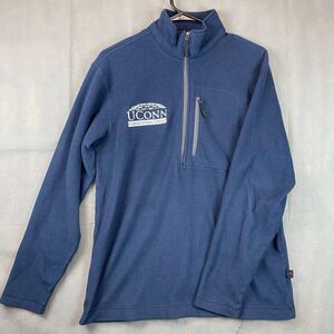 The North Face Quilted Fleece Full Zip Jacket Men Large Black 100% Polyester